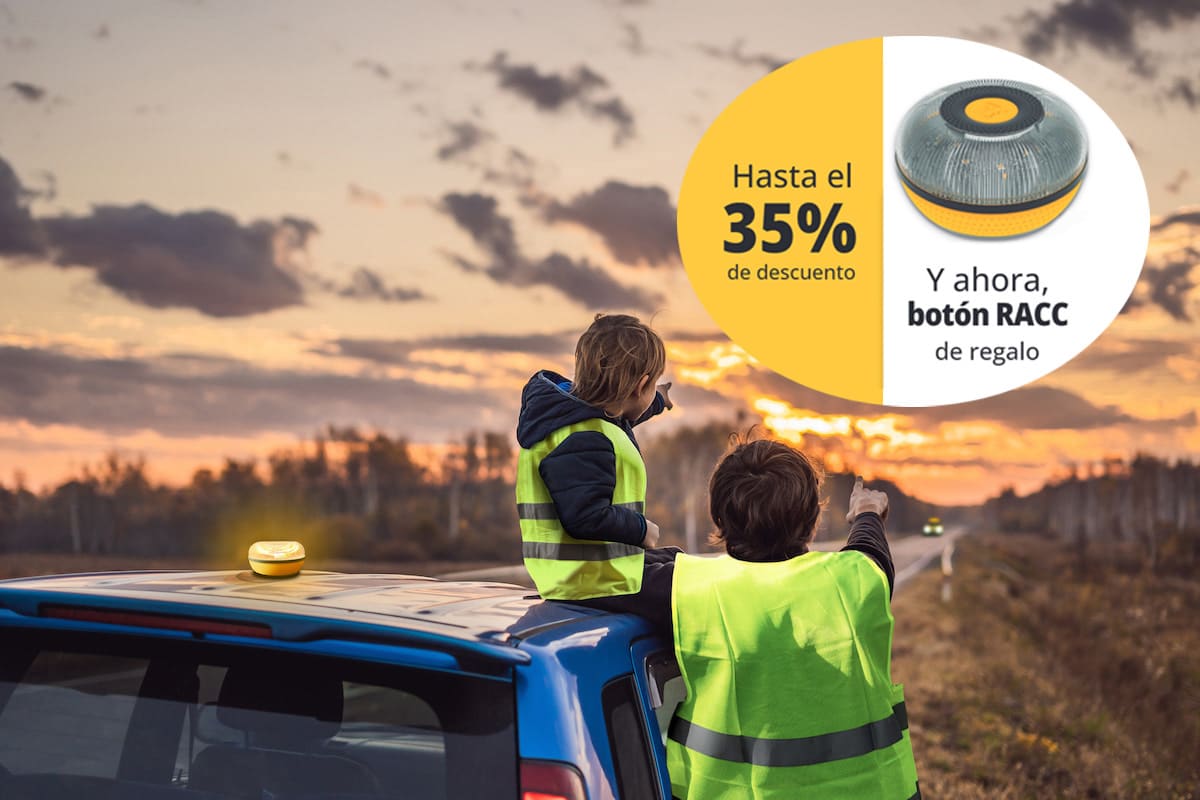 seguro de coche RACC con botón de emergencia